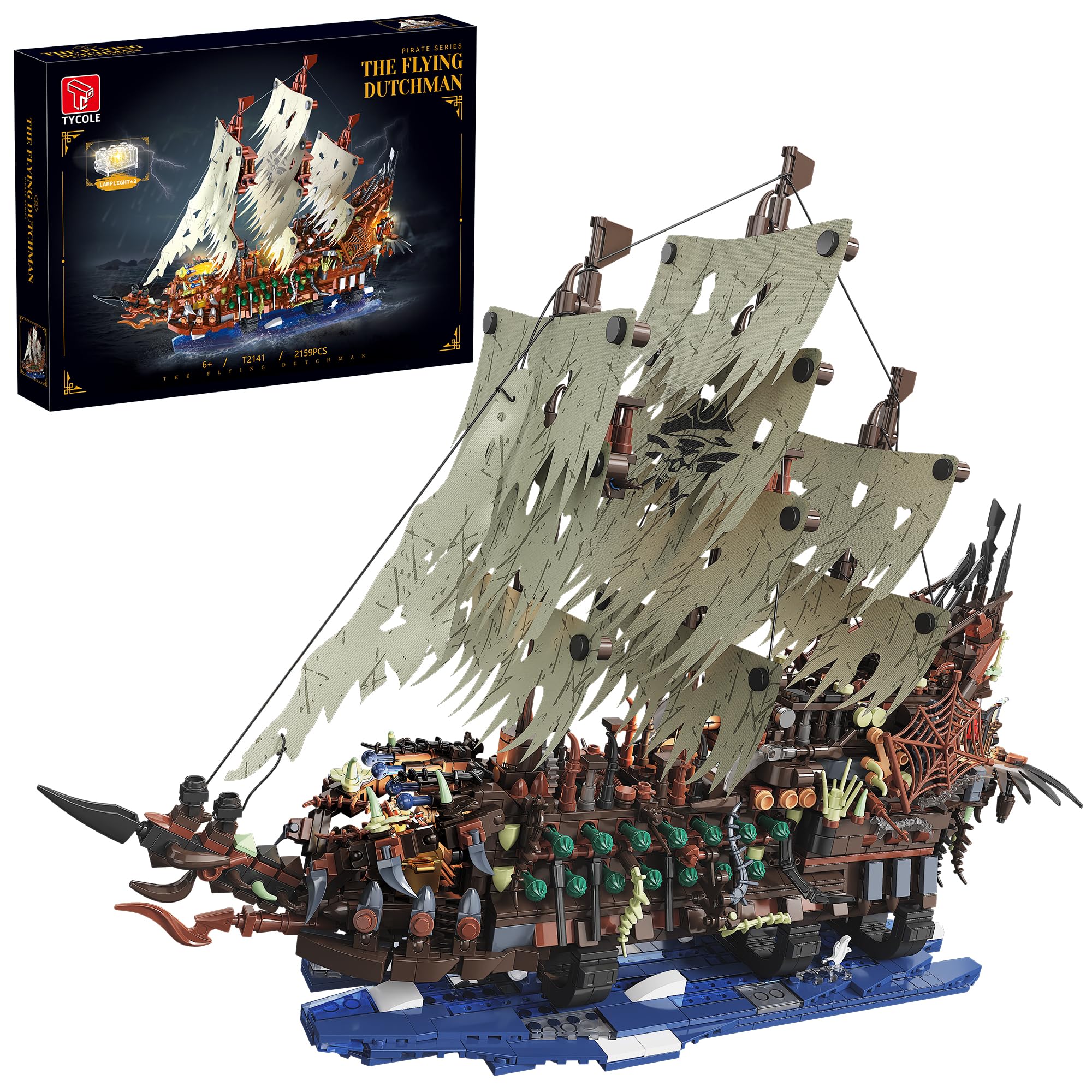 Model Kit U Boat - 2159PCS Pirate Ship Building Kits with