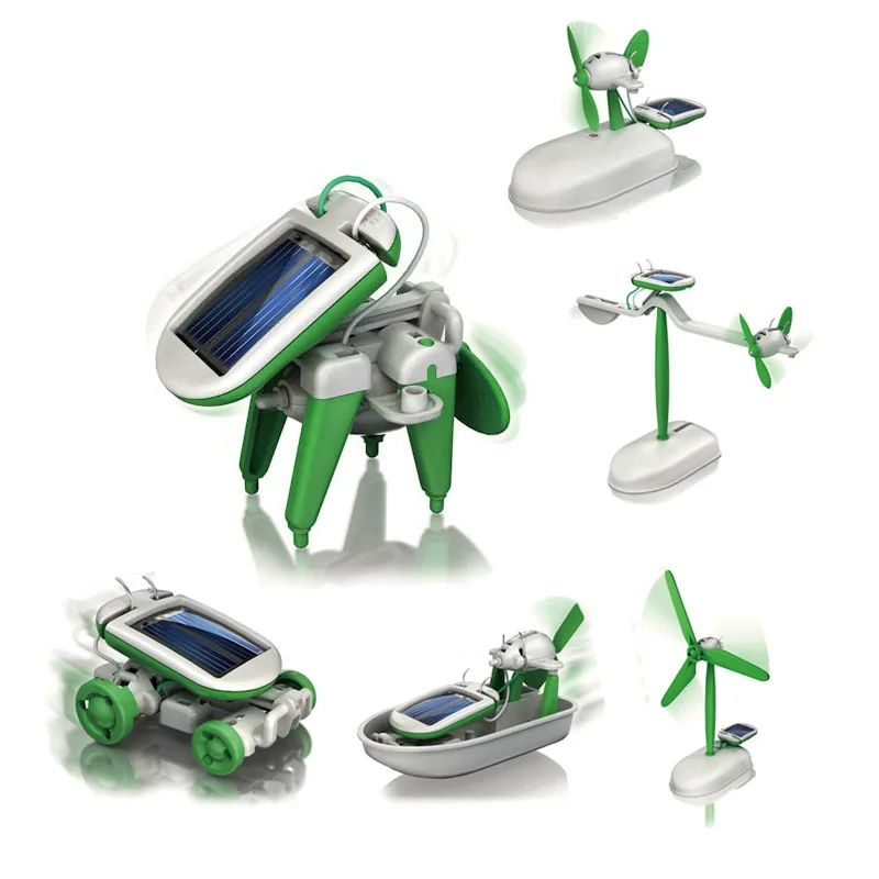 6-In-1 Solar-Power Robot Kit A – обзор и цена Model Kit U Boat