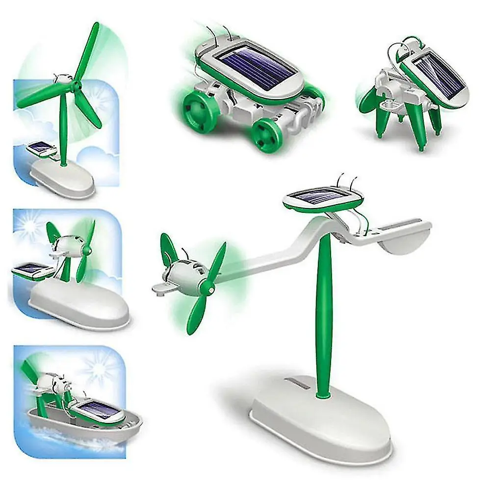 6-In-1 Solar-Power Robot Kit A – обзор и цена Model Kit U Boat