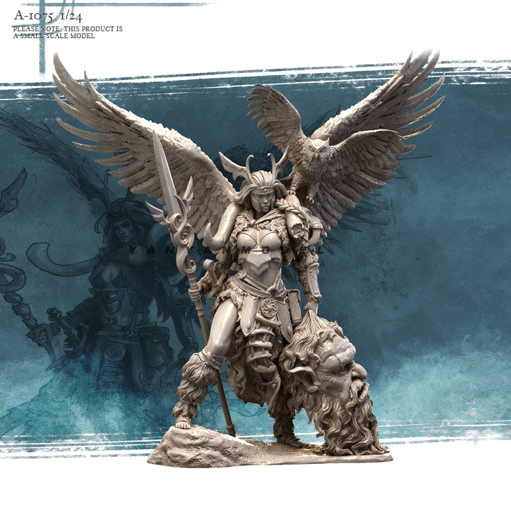 1/24 Resin model kits DIY resi – обзор и цена Model Kit Waifu