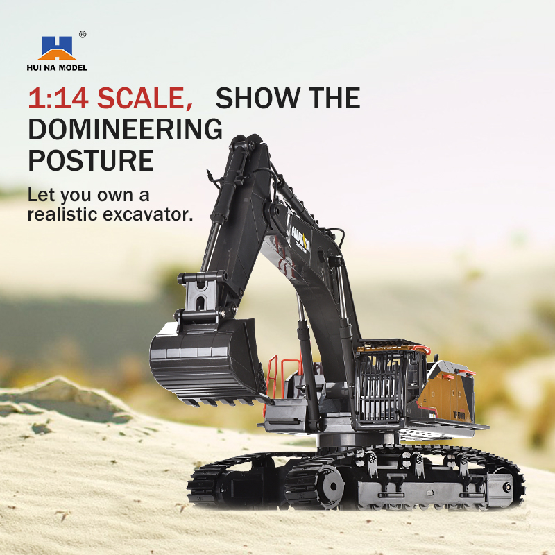 HUINA 1592 Alloy Excavator Tru – обзор и цена Model Kit Excavator