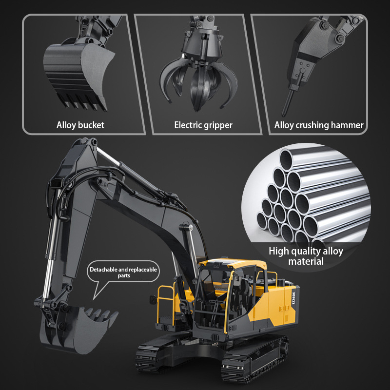 Double E E598  EC160E 1:16 E59 – обзор и цена Model Kit Excavator