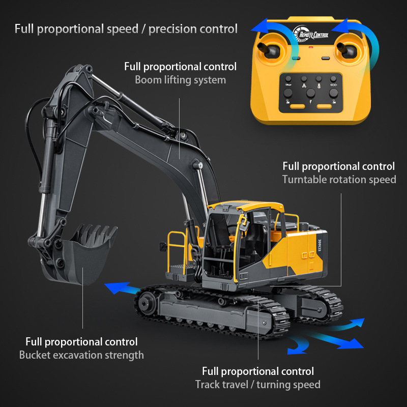 Double E E598  EC160E 1:16 E59 – обзор и цена Model Kit Excavator