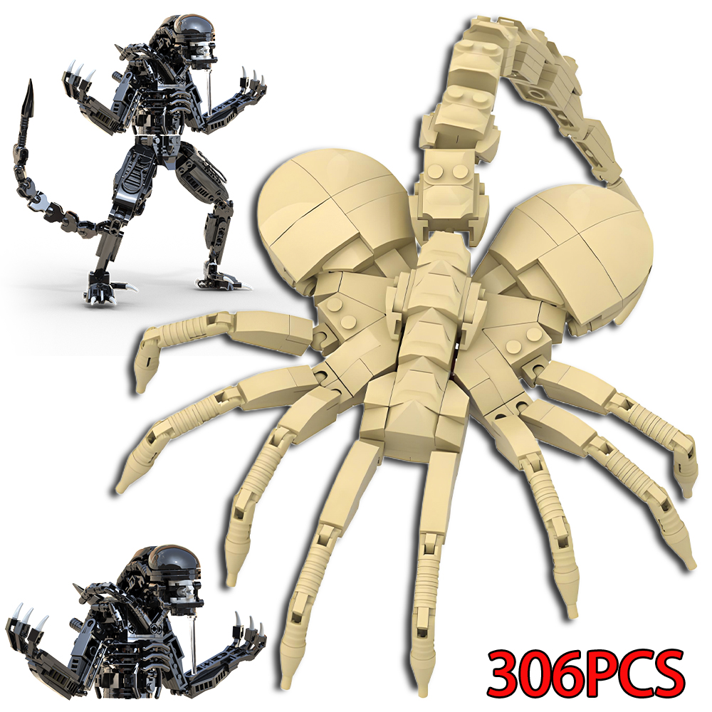 MOC Brick Xenomorphs Facehugge – обзор и цена Model Kit Ultron