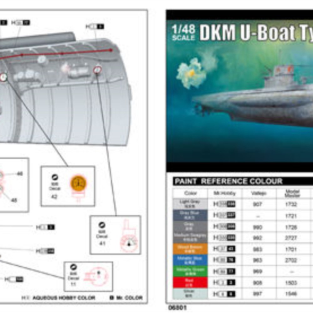 Trumpeter 06801 1/48 VIIC U-55 – обзор и цена Model Kit U Boat