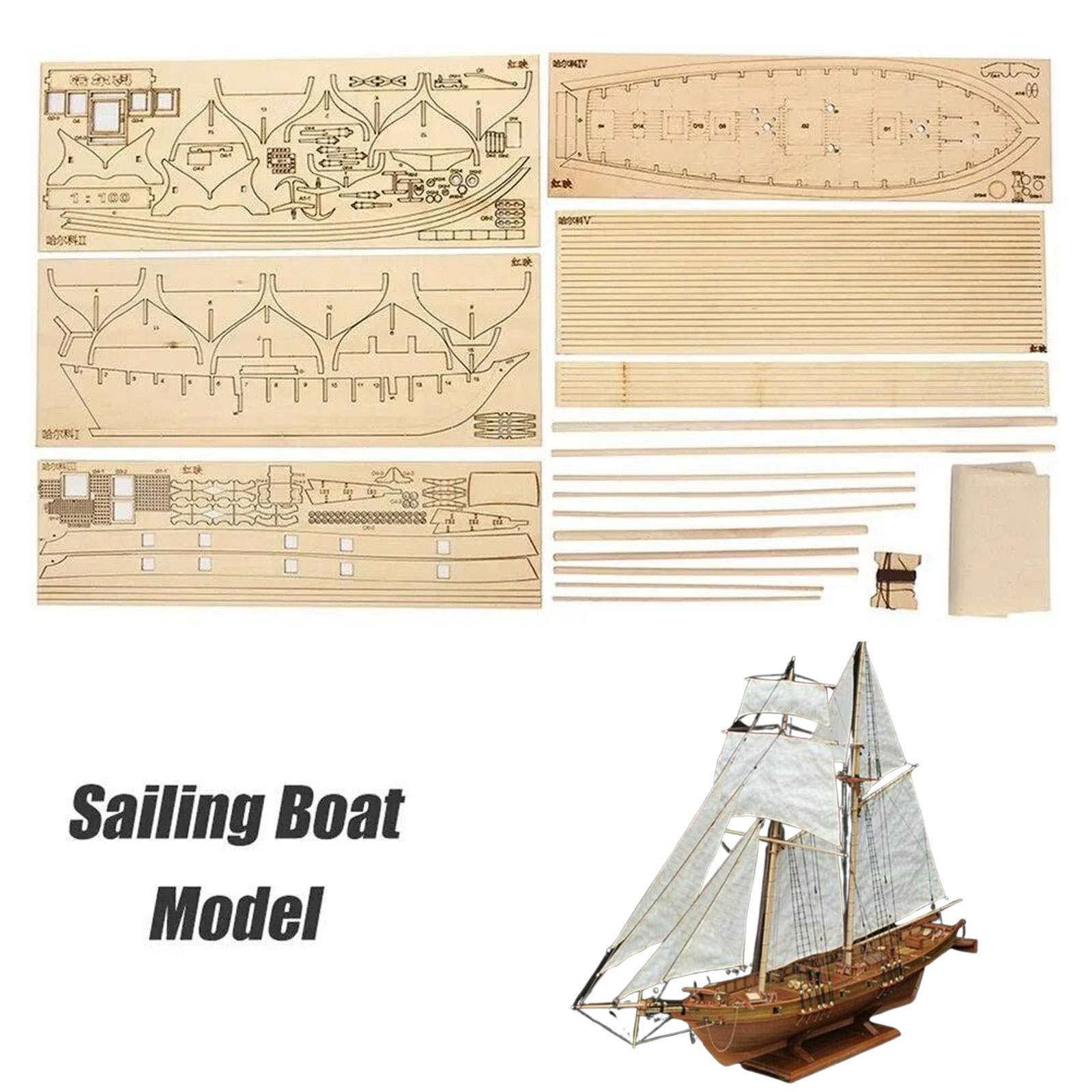【Halcon Sailboat Wooden Model  – обзор и цена Model Kit U Boat